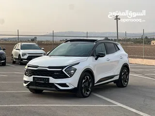  25 كايا سبورتاج  GT-Line Plug In /2022  فل الفل فتحة سقف بانوراما  فل مسكر  Plug In 4x4 -  271Hp