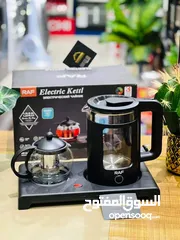  1 سخان الماء الكهربائي مع إبريق  شاي تركي من شركة RAF