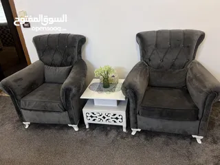  5 طقم كنب جديد قعدته مريحه خشب زان قابل للتفاوض