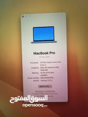  1 MacBook Pro (15-inch, 2017) Technical Specifications