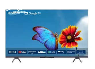  5 شاشة سكاي ورث جديد 65 بوصة بنظام جوجل الترا HD  4K سمارت مع ضمان سنه