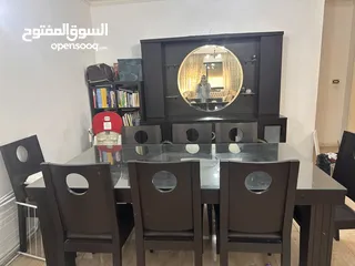  3 طقم سفرة 8 كراسي مع بوفيه