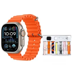  1 ساعة ذكية( ULTRA 2( 7 in 1 strap    ساعة الترا الذكية – الإصدار الجديد بالحجم الكبير 49mm متوفرة