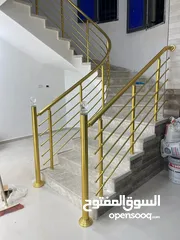  13 درابزينات المنيوم واستانلس مع ضمان 25سنة