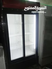  2 glass fridge double door