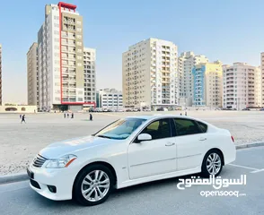  1 A Beautiful and Well Maintained INFINITI M35 WHITE 2008 GCC FULL OPTIONS