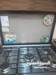  2 غاز مع فرن كبير للبيع بحالة ممتازة