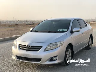  2 تويوتا كورولا 1.6L 2009  خليجي  سيارة في قمة النظافة وجاهزه للتسجيل