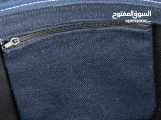  9 شنطة قماش كتان تقيلة متبطنة من الداخل  و بسوسته داخلية، واسعة وبتشيل كتييير ليها جيب من الداخل