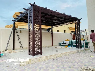  3 Car parking shades and pergola