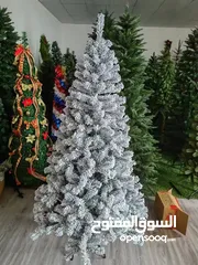  6 6ft Premium Snow Flocked Artificial Christmas Tree - 180cm [New]