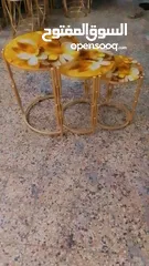  13 ,طاولات معدن بلور طباعه