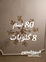  2 ثريات ملكية كلاسيكية عدد 2 وبراكيتات عدد 2