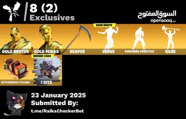  5 حساب فورت نايت نار بسعر حرق وقابل للتفاوض  حساب محترم وكامل المعلومات ويشبك كلشي  ب 15دينار وقابل