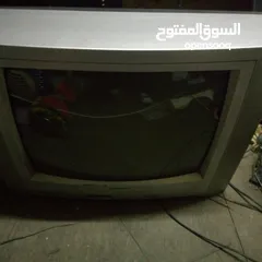  3 تلفزيون توشيبا مع ريموته حجم كبير شغال ميه بالميه مع رسيفر شغال للبيع