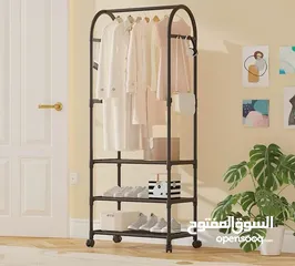  3 ستاندات ملابس معدن دبل ثقيله