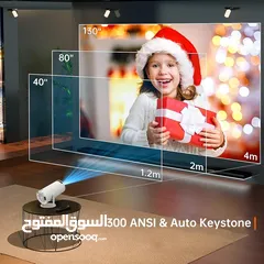  3 بروجيكتور عالي الدقة اندرويد ويندوز ابل وايفاي 5 جي Projector Universal HY300 4K Auto Keystone