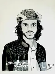  5 رسام وخطاط (رسم بورترية , شخصيات)