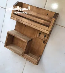  9 علاقات ملابس ،علاقات خشبية ،يدوية