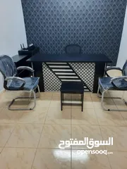  1 طقم مكتب مدير كامل مع كراسي