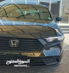  5 هوندا اكورد موديل 2024 لون اسود فحص كامل تصلح للاعفاءات اوالعمومي اومجمركة