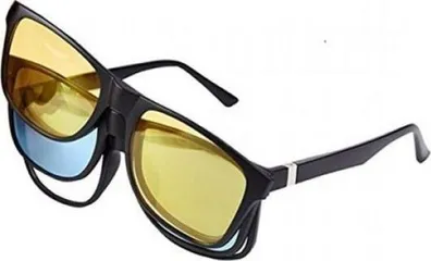  5 نظارات 1x3 ماجيك فيجن ليلي و نهاري و شفاف تصميم رياضي نظاره نظارة المغناطيس