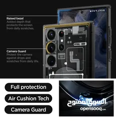  3 Spigen Ultra Hybrid designed for Samsung Galaxy S23 ULTRA case cover (2023) - Zero One