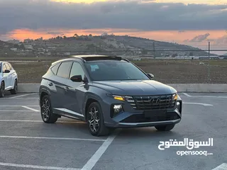  1 هونداي توسان N-Line Plug In /2022  فل الفل فتحة سقف بانوراما  فل مسكر