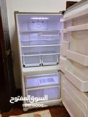  2 ثلاجه سامسونج لون سلفر للبيع مع كولر بداخل الثلاجه