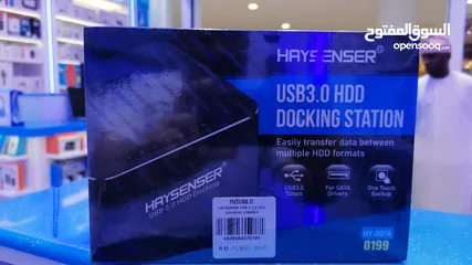  3 Haysenser USB3.0 HDD Docking Station  محطة إرساء الأقراص الصلبة Haysenser USB3.0