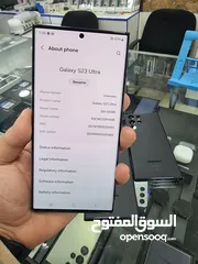  10 Samsung S23 ultra 256 GB بحالة الوكاله بسعر مميز