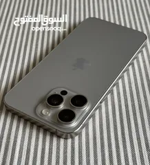  3 iPhone 15 pro natural titanium 256GB used like new