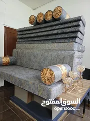  18 فراش عربي  جديد تفصيل 6 فرشات و6 مراكي و6 مساند اسفنج سكني ضغط 14 فقط
