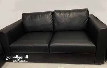  3 كنب جلد ايكيا - IKEA Leather Sofa