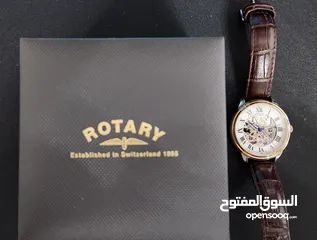  8 ساعة روتاري اتوماتيك  Rotary Skeleton Automatic  Swiss watch