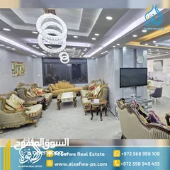  7 شقه مميزة مفروشه للايجار مع ترس قرب بلديه رام الله