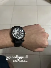  2 ساعة كوارتز رومان رجالي الفخمة باللون الاسود غير ملبوسة وبسعر حرق نارر