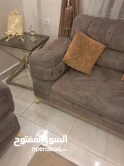  4 طقم كنب ثقيل زان 8 مقاعد اسفنج دانلوب بسعر مغري قابل للتفاوض
