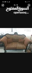  8 طقم كنب  خشب زان مكون من 7مقاعد  نظيف جدا بسعر مناسب