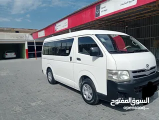  3 TOYOTA HIACE MID ROOF 2011 FOR RENT MONTHLY AND YEARLY BASIS CONTACT NUMBER