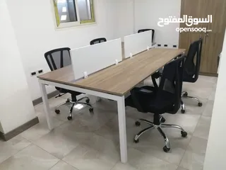  2 خلية عمل زحكات اثاث مكتبي ورك استيشن -work space -partition -office furniture -desk staff work stati