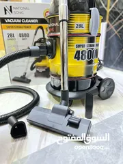  4 مكنسة  ناشونال_سونيك الذهبية  3*1 شفط+ نفخ+سحب مياه قوة شفط عالية  4800 واط خزان 28 L