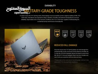  5 وحش الالعاب والبرامج الهندسية Laptop ASUS TUF GAMING بحالة الجديد