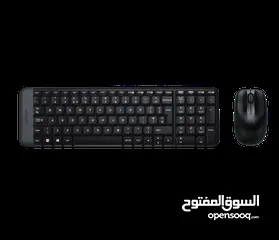  2 Logitech Wireless keyboard MK220 لوحة مفاتيح مع ماوس لاسلكية