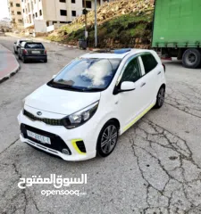  1 كيا بيكانتو 2018  GT فل اضافات فتحة سقف