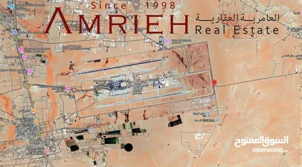  1 اراضي 3400 م للبيع في القويره / طريق المطار خلف مطار الملكا عليا - الشحن الجوي