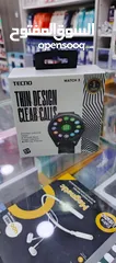  5 ساعة 3 TECNO WATCH الاصلية بتضل متواصلة 7 ايام جديده بلكرتونه