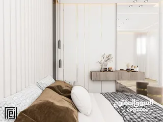  22 شقة مميزة بإطلالة مميزة مشطبة لغاية القصارة مع تصميم ديكور داخلي