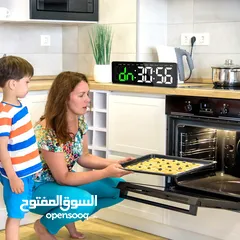  12 تايمر جيم مؤقت رياضي ساعات ديجتال صالات رياضية للياقة البدنية بشاشة كبيرة مع جهاز تحكم عن بعد لتماري