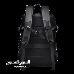  3 حقيبة ظهر للابتوب ذات سعة كبيرة - S-61-15.6 Black Backpack leather laptop and stuff bag